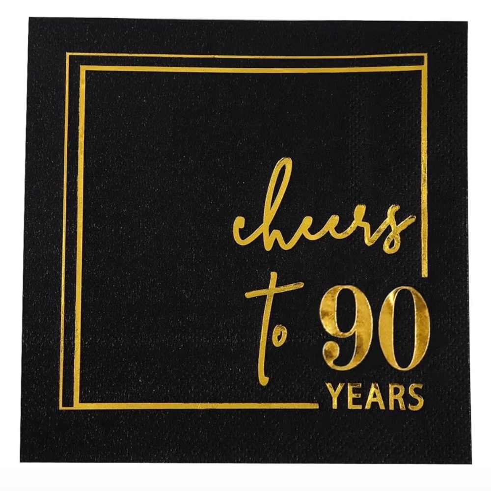 90th Birthday Party Supplies LOT - Red, Black, Gold - Picture 7 of 14